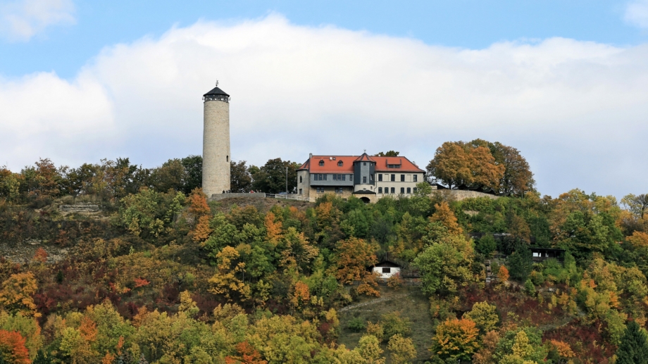 © Gaststätte Fuchsturm, Foto: Ilona Hoffmann Blick auf Berg mit Fuchsturm und Gaststätte © Gaststätte Fuchsturm, Foto: Ilona Hoffmann